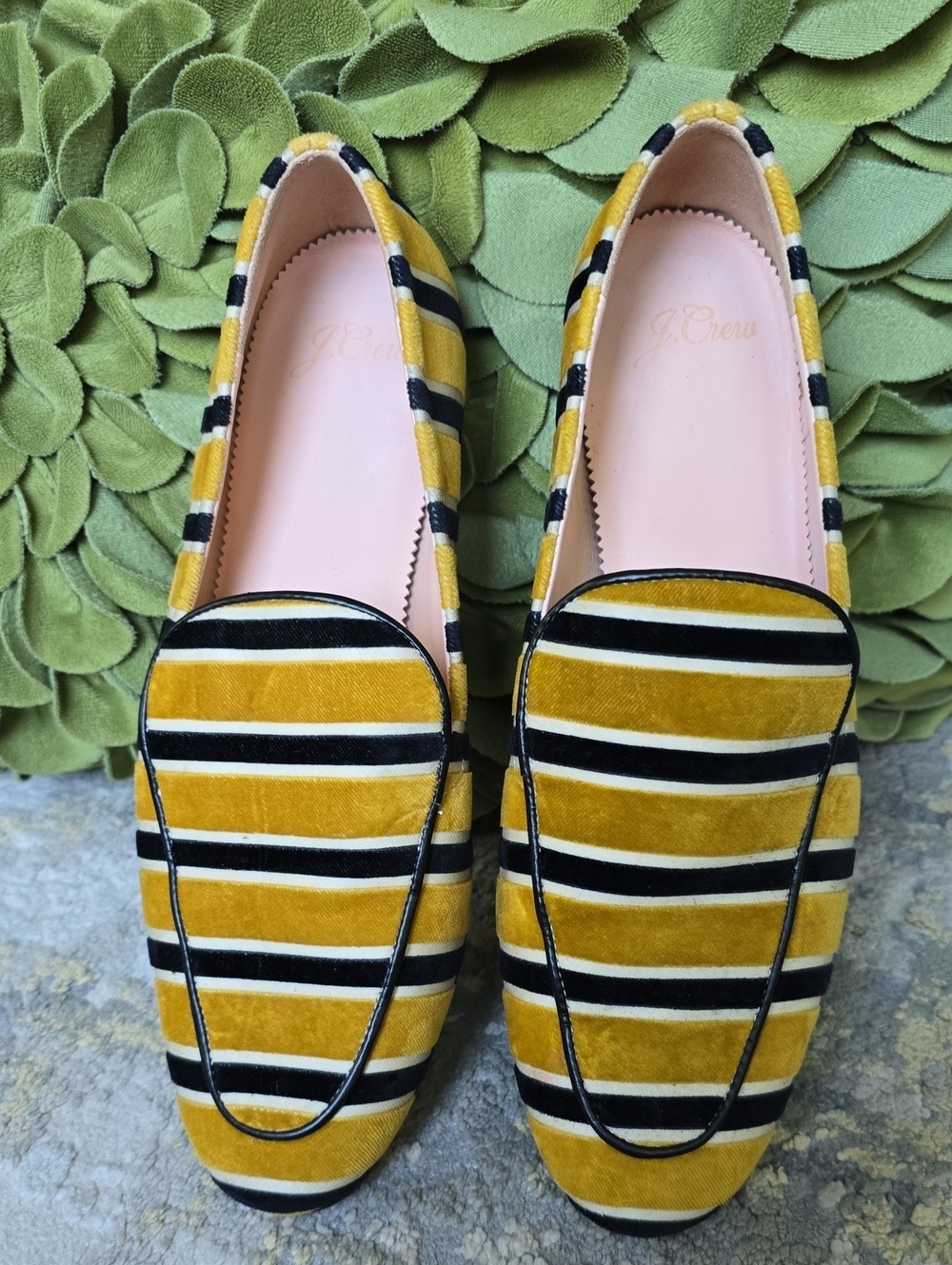 J.Crew Cecile Velvet Smoking Slippers Women's Size 8 - Picture 14 of 15